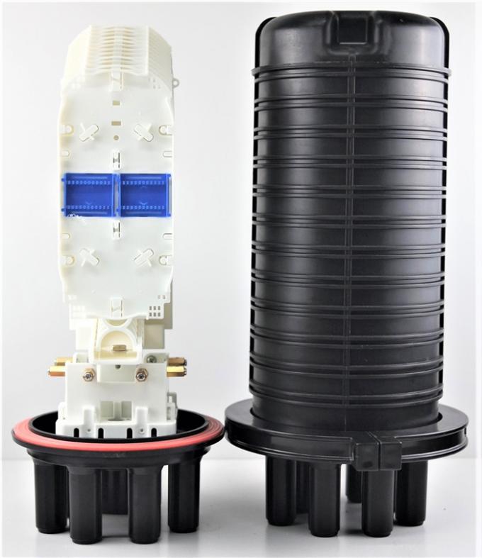 Dome mechanical seal optical fiber splice closure pp abs sillicon rubber,overhead 505(l)xd200mm max288core, GJS20-DM0