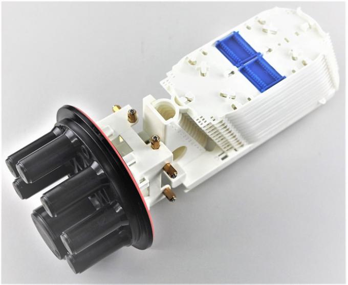 Dome mechanical seal optical fiber splice closure pp abs sillicon rubber,overhead 505(l)xd200mm max288core, GJS20-DM0