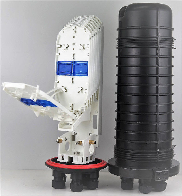 Mechanical Seal Dome Fiber Optic Splice Closure ip68 144core 192core 8tray pp abs 540xd160mm