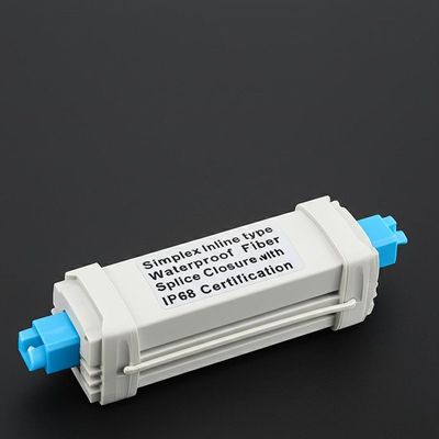 Simplex Inline Type Waterproof Fiber Optic Splice Closure with IP68 Certification