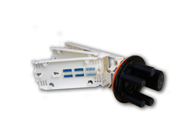 FTTH PP fiber optic connection closure 1 big oval port and 4 small round ports